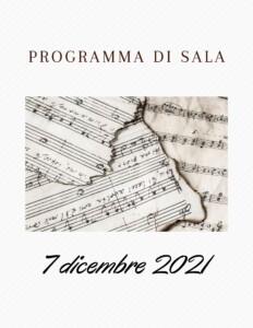 Programma di sala 7 dicembre 2021